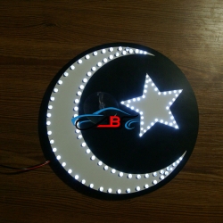 светодиодная табличка светящаяся луна логотип "символы"