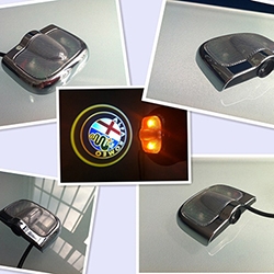Проекционная подсветка дверей с логотипом авто