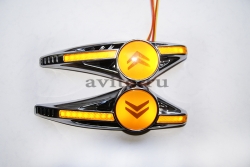 светодиодный поворотник с логотипом citroen поворотники с логотипом