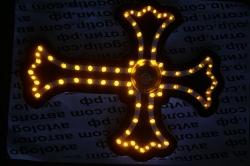 светодиодная табличка крест логотип "символы"