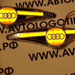 светодиодный поворотник с логотипом audi поворотники с логотипом