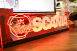 светящаяся табличка scania 2d логотипы скания