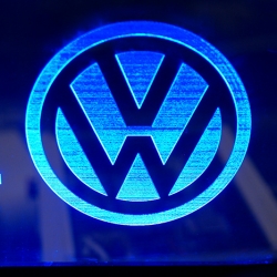 светящаяся табличка volkswagen 3d светящиеся таблички на стекло