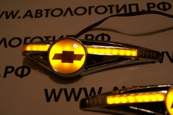светодиодный поворотник с логотипом chevrolet поворотники с логотипом