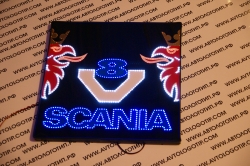 светящийся логотип для грузовика scania логотипы скания