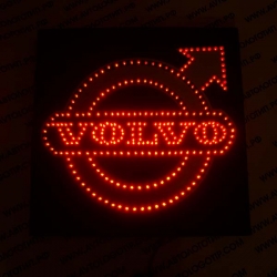 светящийся логотип для грузовика volvo red логотип вольво