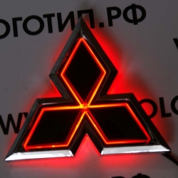 5d светящийся логотип mitsubishi 5d логотипы