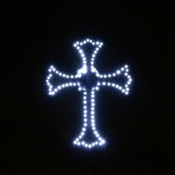 светодиодный крест маленький логотип "символы"