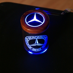 пепельница с подсветкой mercedes-benz пепельница с логотипом автомобиля 2d