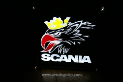 светящийся логотип scania логотипы скания