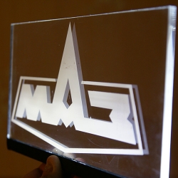 табличка светящаяся маз логотип маз