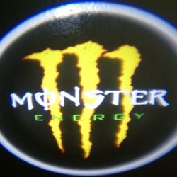 подсветка дверей с логотипом monster 7w mini подсветка дверей mini 7w (врезная)
