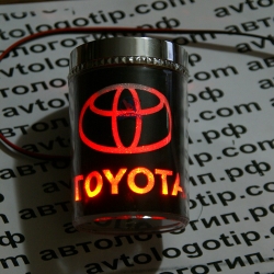 пепельница с подсветкой логотипа toyota пепельница с логотипом автомобиля 2d