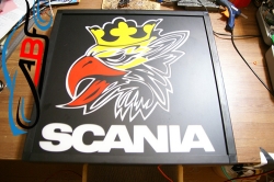 светящийся логотип scania логотипы скания