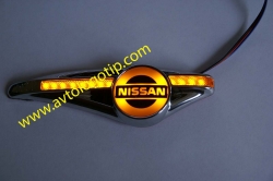 светодиодный поворотник с логотипом nissan поворотники с логотипом