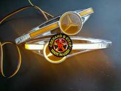 светодиодный поворотник с логотипом mercedes поворотники с логотипом