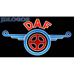 светящийся полноцветный логотип daf логотипы даф