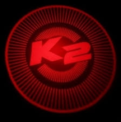 подсветка дверей с логотипом kia k2 rio 5w mini подсветка дверей mini 5w (врезная)