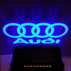 проектор заднего бампера audi проекция логотипа на бампер