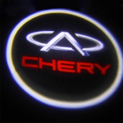 подсветка дверей с логотипом chery 7w mini подсветка дверей mini 7w (врезная)