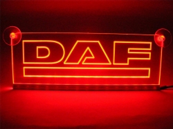 светящаяся табличка daf 2d логотипы даф