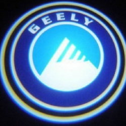 подсветка дверей с логотипом geely 7w mini подсветка дверей mini 7w (врезная)