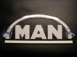 светящаяся табличка 3d man логотипы ман