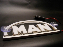 светящаяся табличка 3d man логотипы ман