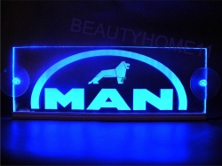 светящаяся табличка man логотипы ман