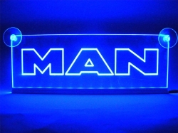 светящаяся табличка man 2d логотипы ман