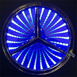 3d светящийся логотип mercedes 3d логотипы
