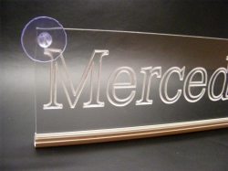светящаяся табличка mercedes 2d логотип мерседес