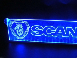 светящаяся табличка scania 2d логотипы скания