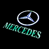 табличка светящаяся в спальник mercedes логотип мерседес