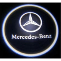 Штатные проекторы в двери Mercedes CLK 7W