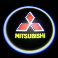 подсветка дверей с логотипом mitsubishi 7w mini подсветка дверей mini 7w (врезная)