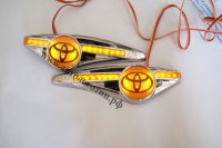 светодиодный поворотник с логотипом toyota поворотники с логотипом