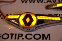 светодиодный поворотник с логотипом renault поворотники с логотипом
