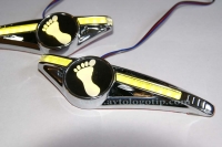 светодиодный поворотник с логотипом skoda yeti поворотники с логотипом