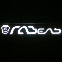 светящаяся табличка gaz gazel логотип газ