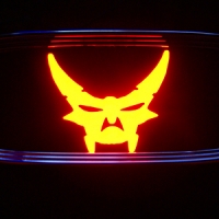 проектор заднего бампера чёртик проекция логотипа на бампер