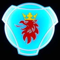 Светящийся полноцветный логотип SCANIA