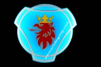 светящийся полноцветный логотип scania логотипы скания