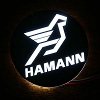 светящийся логотип hamann объёмные логотипы