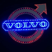 светящийся логотип для грузовика volvo логотип вольво