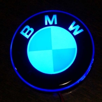 2D светящийся логотип БМВ на мотоцикл