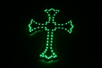 светодиодная табличка крест логотип "символы"