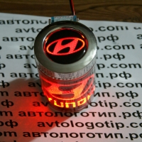 пепельница с подсветкой логотипа hyundai пепельница с логотипом автомобиля 2d