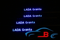 накладки на пороги с подсветкой lada granta vaz накладки на пороги с подсветкой лада
