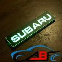 Светящийся логотип Subaru, 20*5см